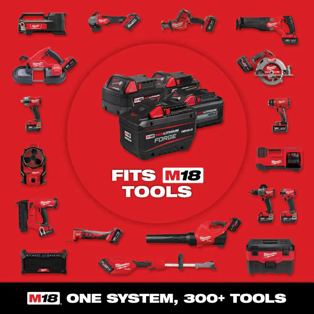 M18 FUEL 18V Lithium-Ion Brushless Cordless SAWZALL Reciprocating Saw Kit W/Two 5.0 Ah Batteries Charger & Hard Case