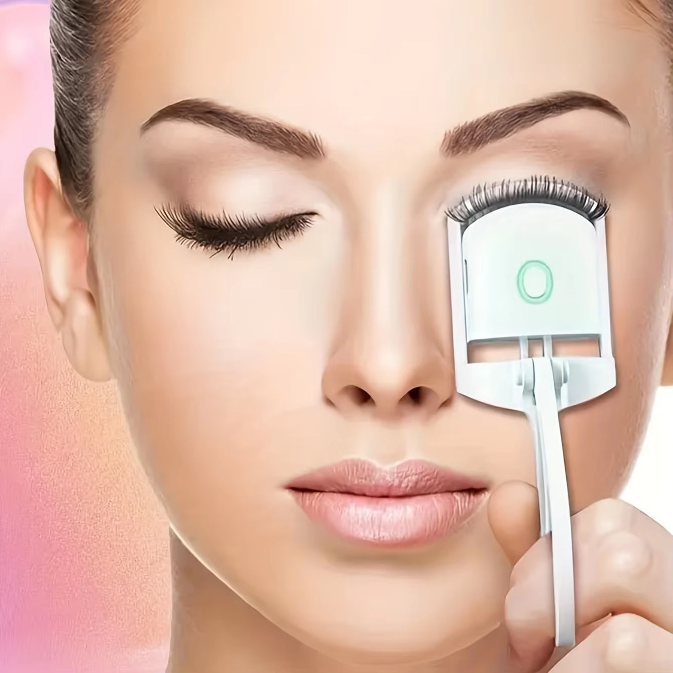 1Pc ABS Electric Eyelash Curler, Modern Beauty Eye Instrument for Home, Long-Lasting Curl Electric Eye Lash Perm Eyelashes Clip