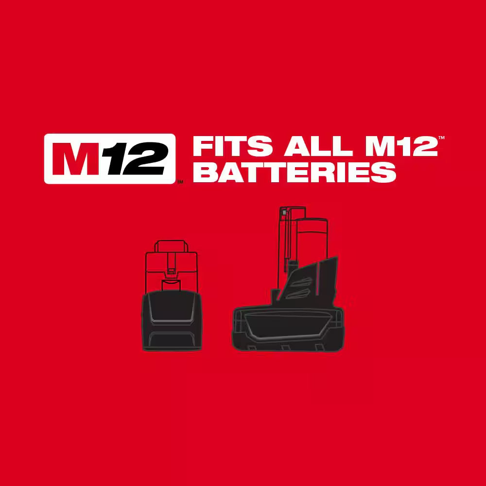 M12 12-Volt Lithium-Ion Cordless 3/8 In. Crown Stapler with M12 2.0Ah Battery