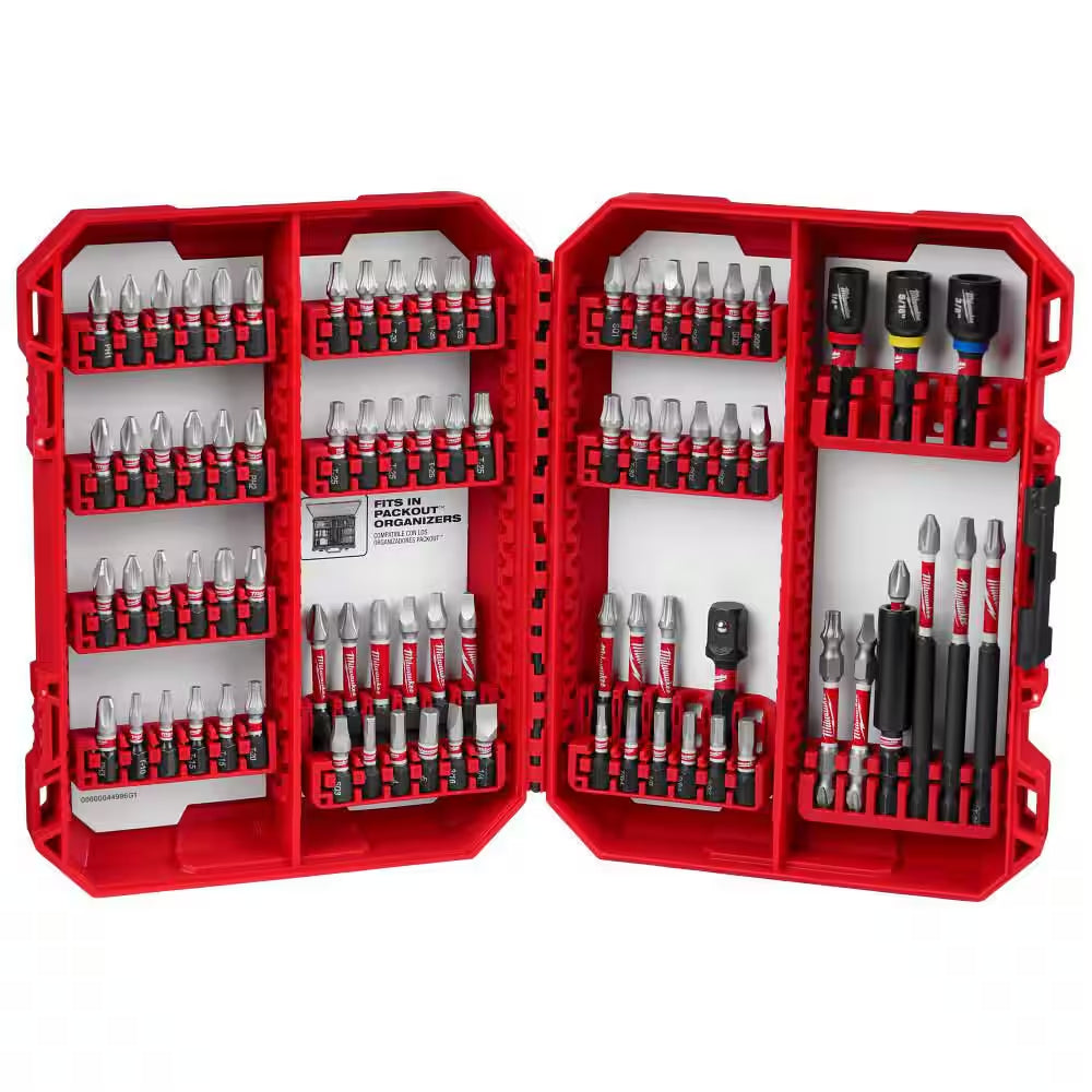 SHOCKWAVE Impact-Duty Alloy Steel Screw Driver Bit Set (80-Piece)